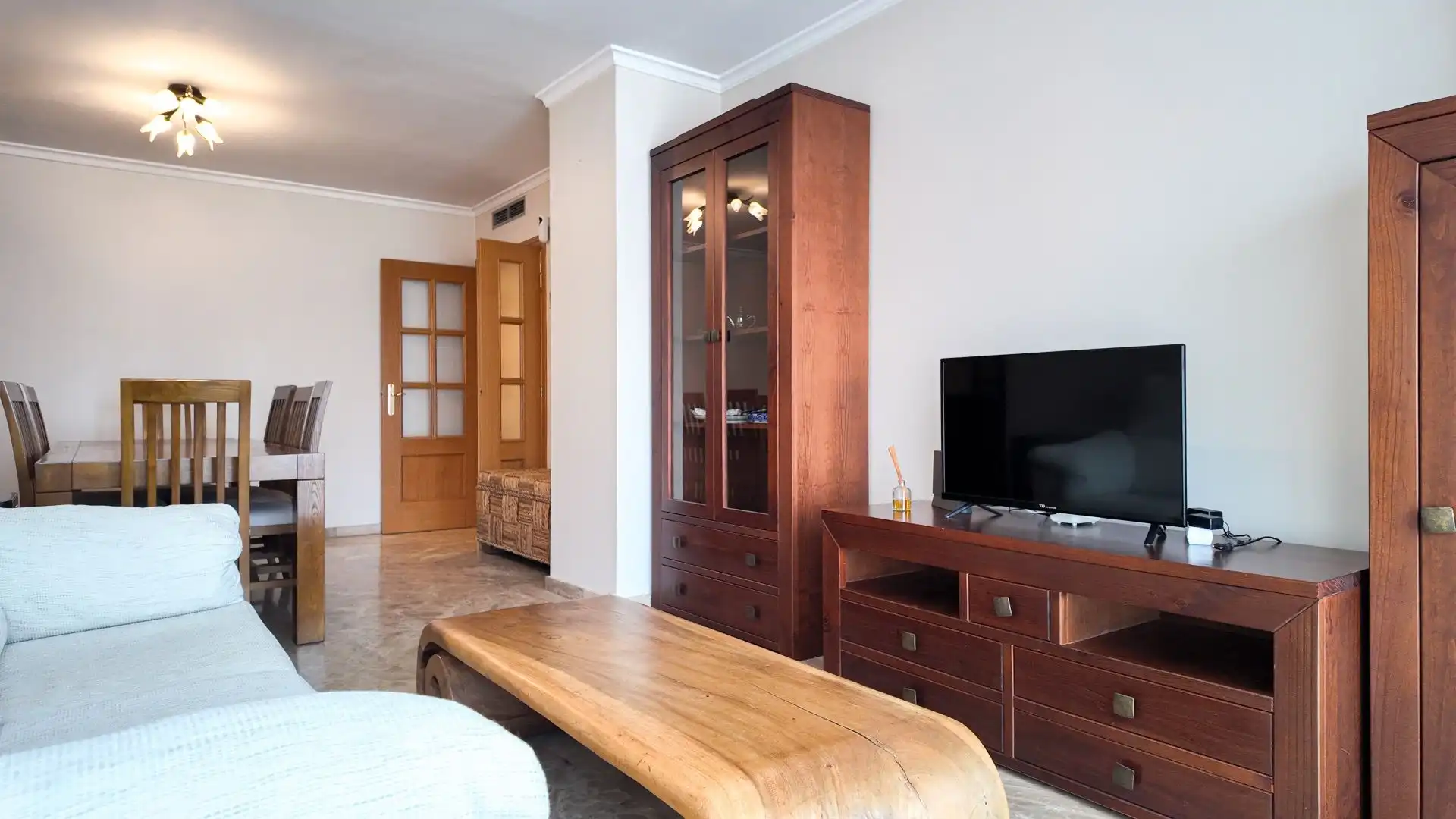 Living room of Flat for rent in Valencia  with Air Conditioner, Heating and Terrace