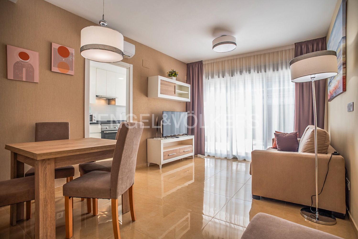 Sala d'estar de Apartament en venda en Oropesa del Mar / Orpesa amb Aire condicionat, Calefacció i Terrassa