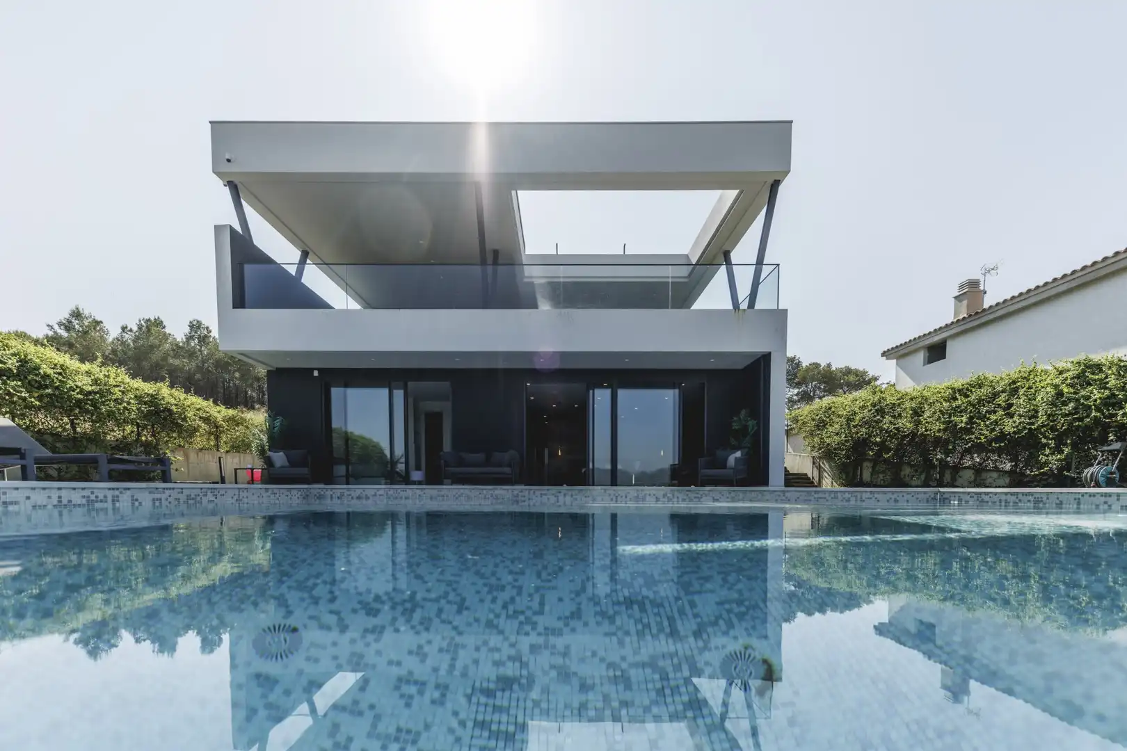 Swimming pool of Houses for sale in Sant Julià de Ramis  with Air Conditioner, Heating and Terrace