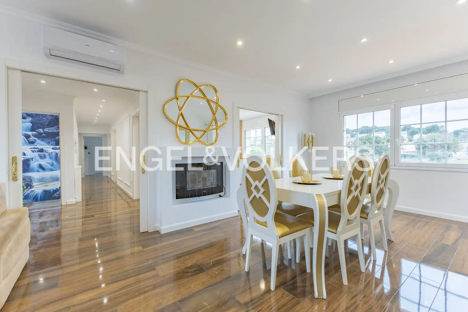 Dining room of Country homes for sale in Terrassa  with Air Conditioner, Heating and Private garden