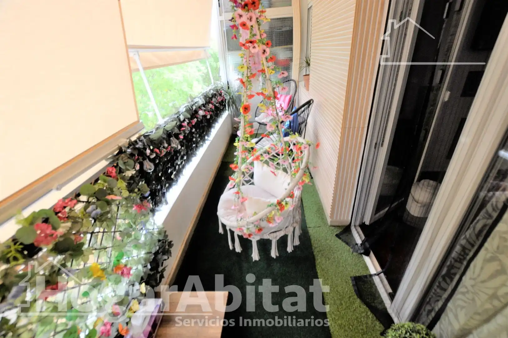 Balcony of Flat for sale in Alfafar  with Air Conditioner, Heating and Parquet flooring