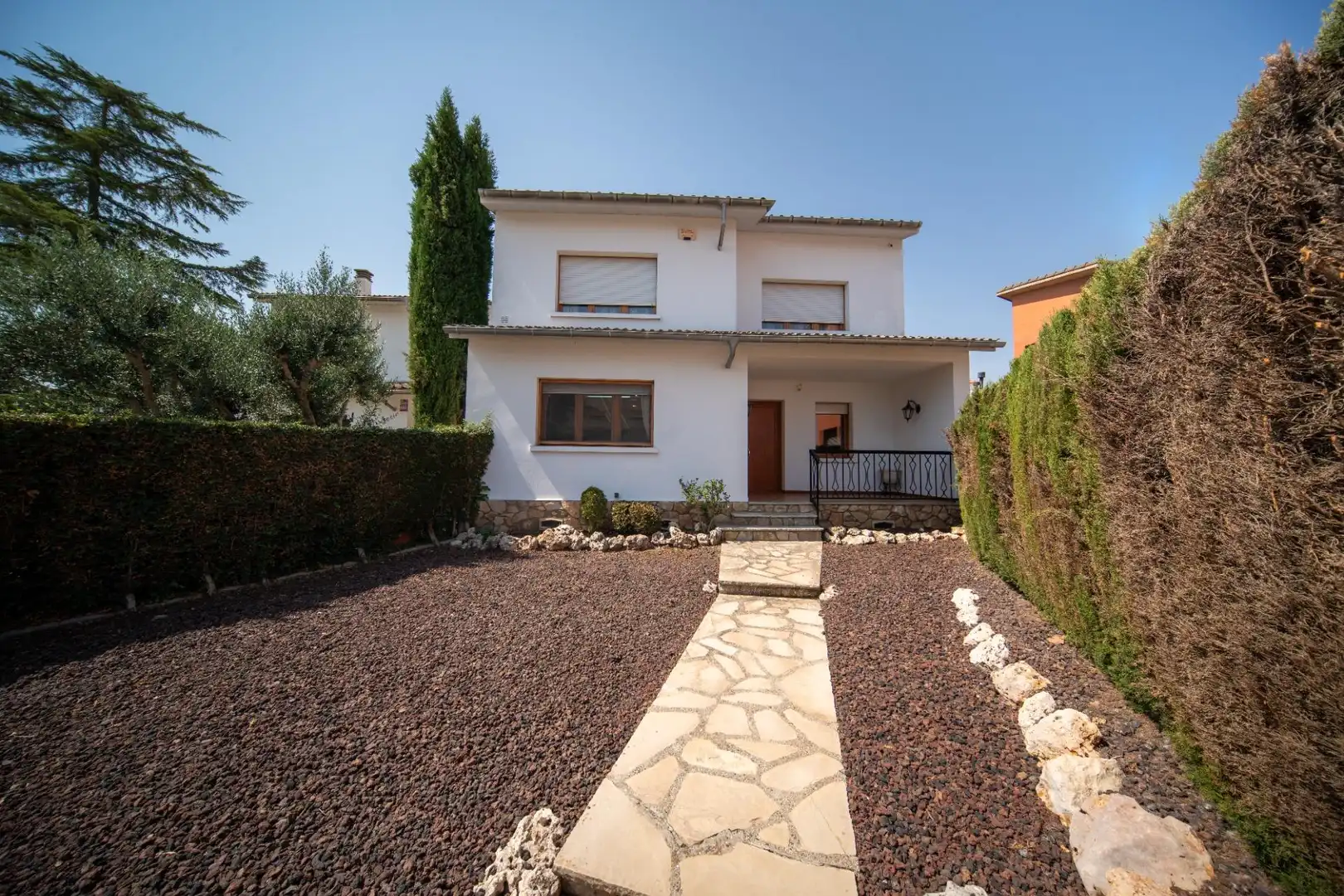 Vista exterior de Casa o xalet en venda en Calaf amb Calefacció, Terrassa i Moblat