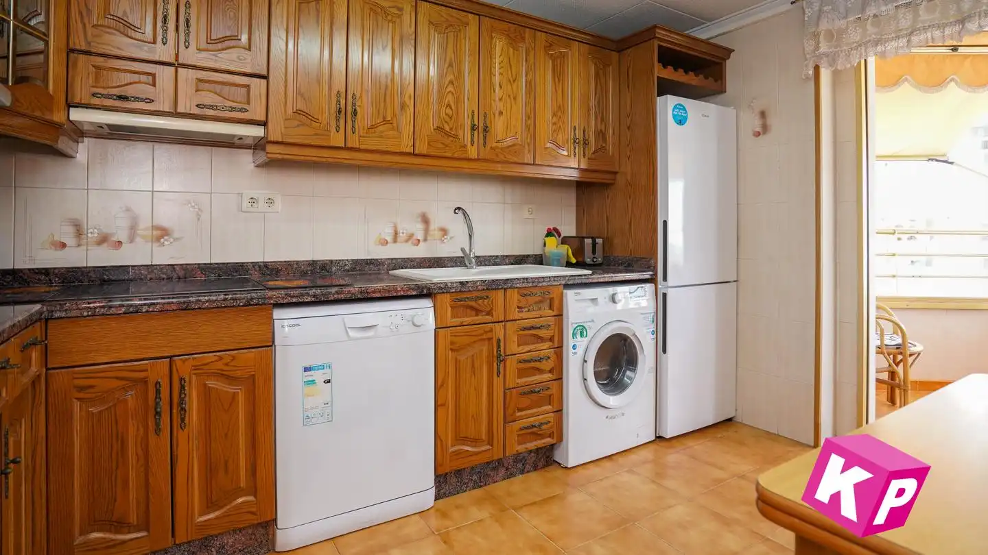 Kitchen of Flat for sale in Santa Pola  with Air Conditioner, Terrace and Swimming Pool
