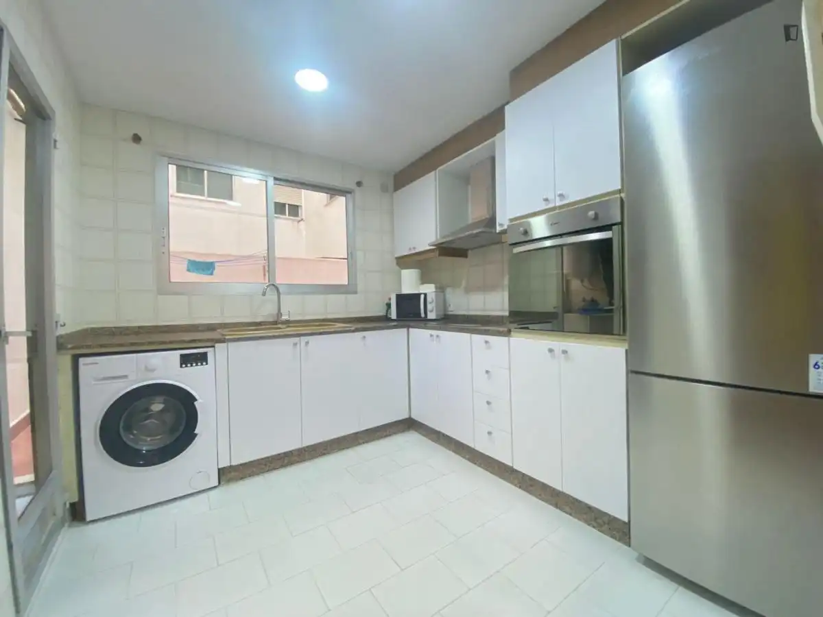 Kitchen of Apartments for rent in Valencia  with Furnished, Oven and Washing machine