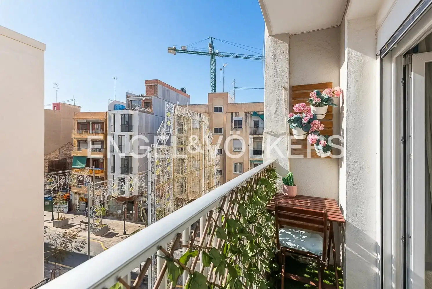 Balcony of Flat for sale in Valencia  with Air Conditioner, Heating and Parquet flooring