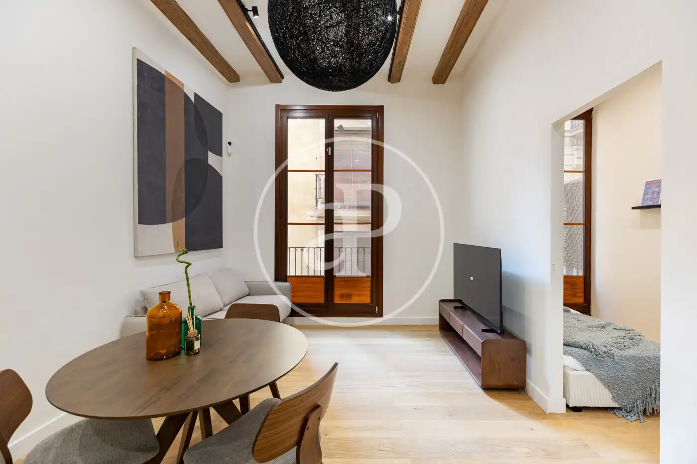 Sala de estar de Piso en venta en Barcelona con Aire acondicionado, Calefacción y Amueblado