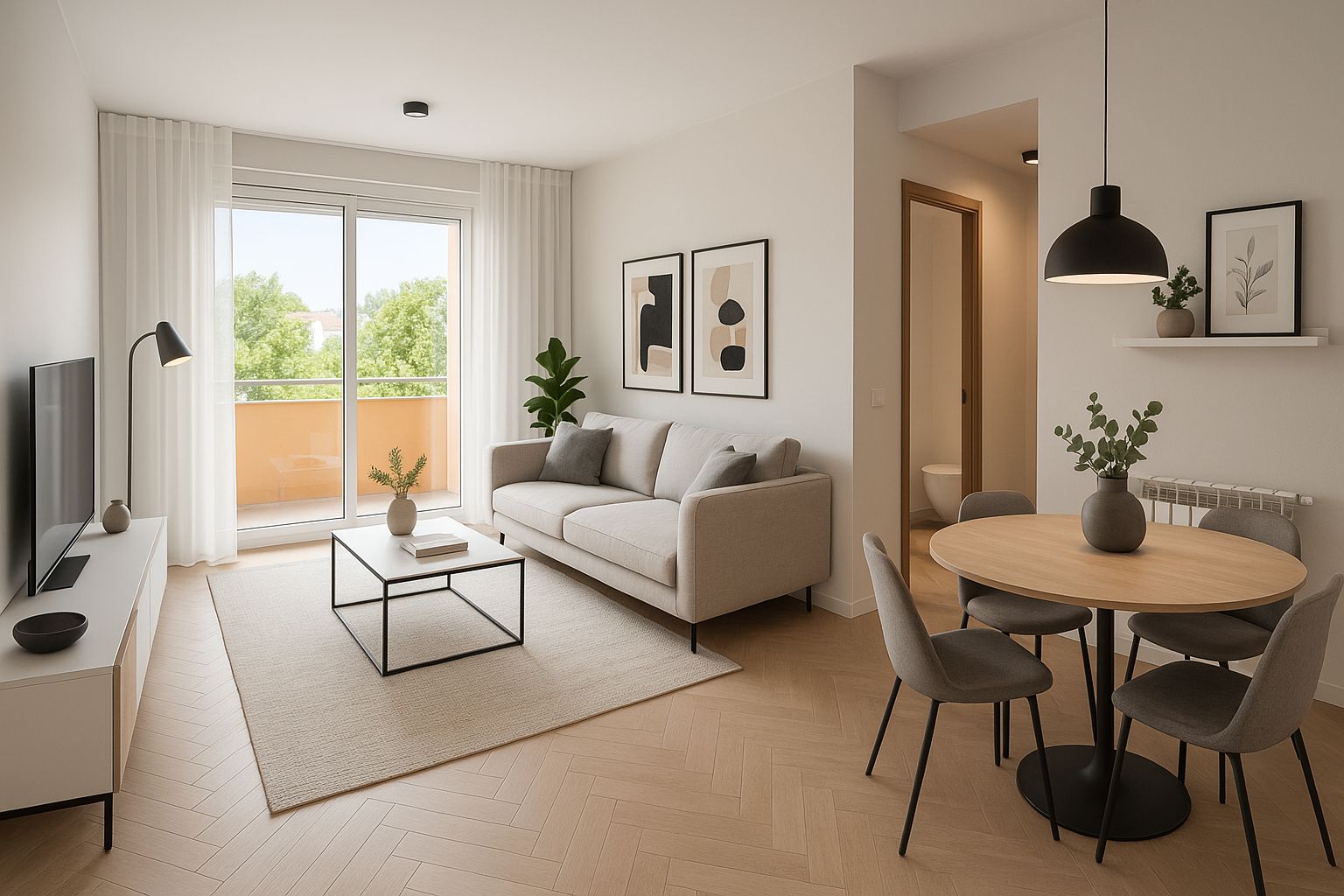 Sala d'estar de Pis en venda en Torredembarra amb Calefacció, Terrassa i Forn