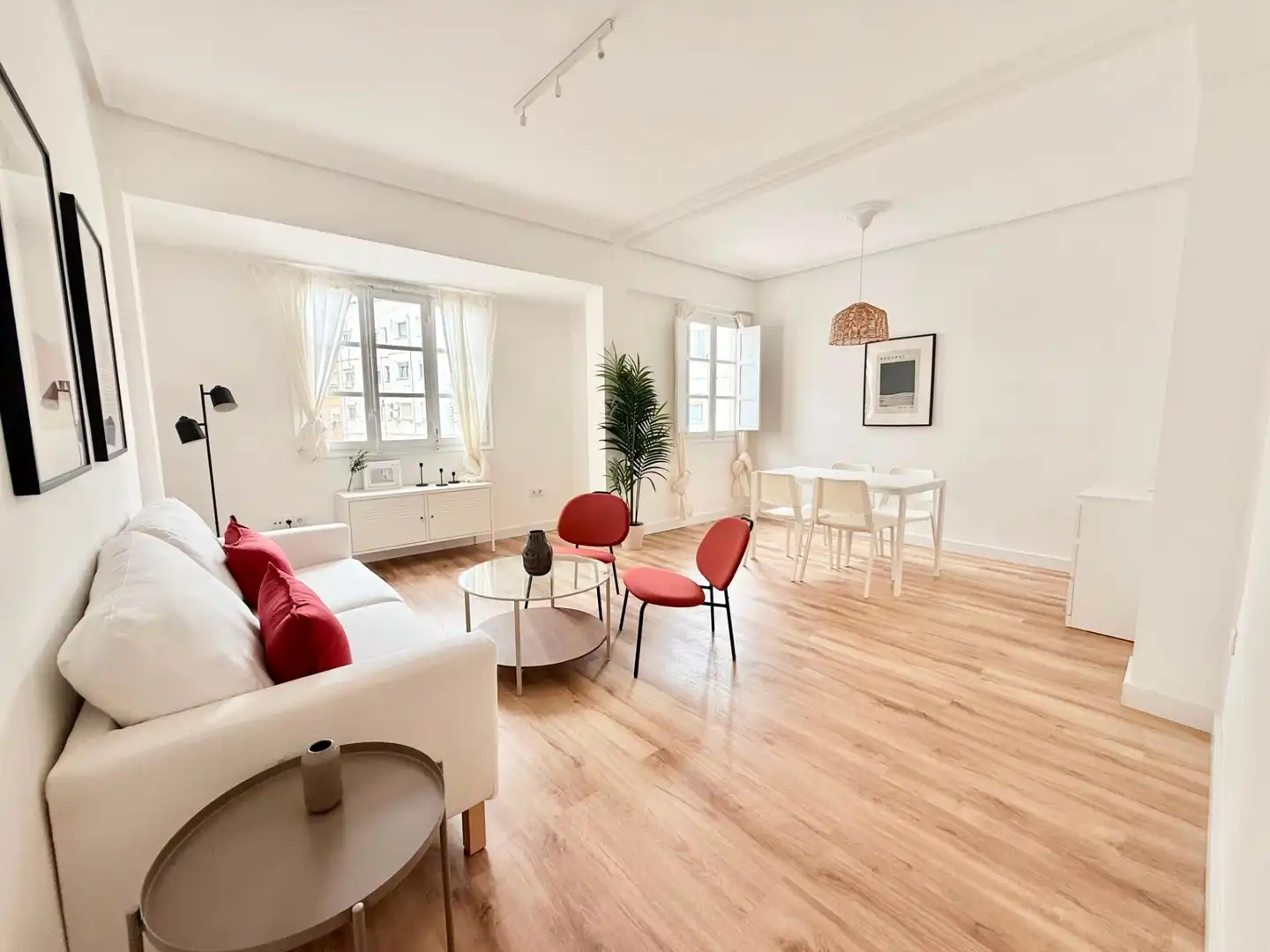 Sala de estar de Piso de alquiler en Valencia con Calefacción, Parquet y Amueblado
