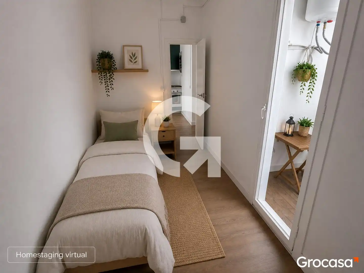 Bedroom of Flat for sale in Badalona  with Balcony