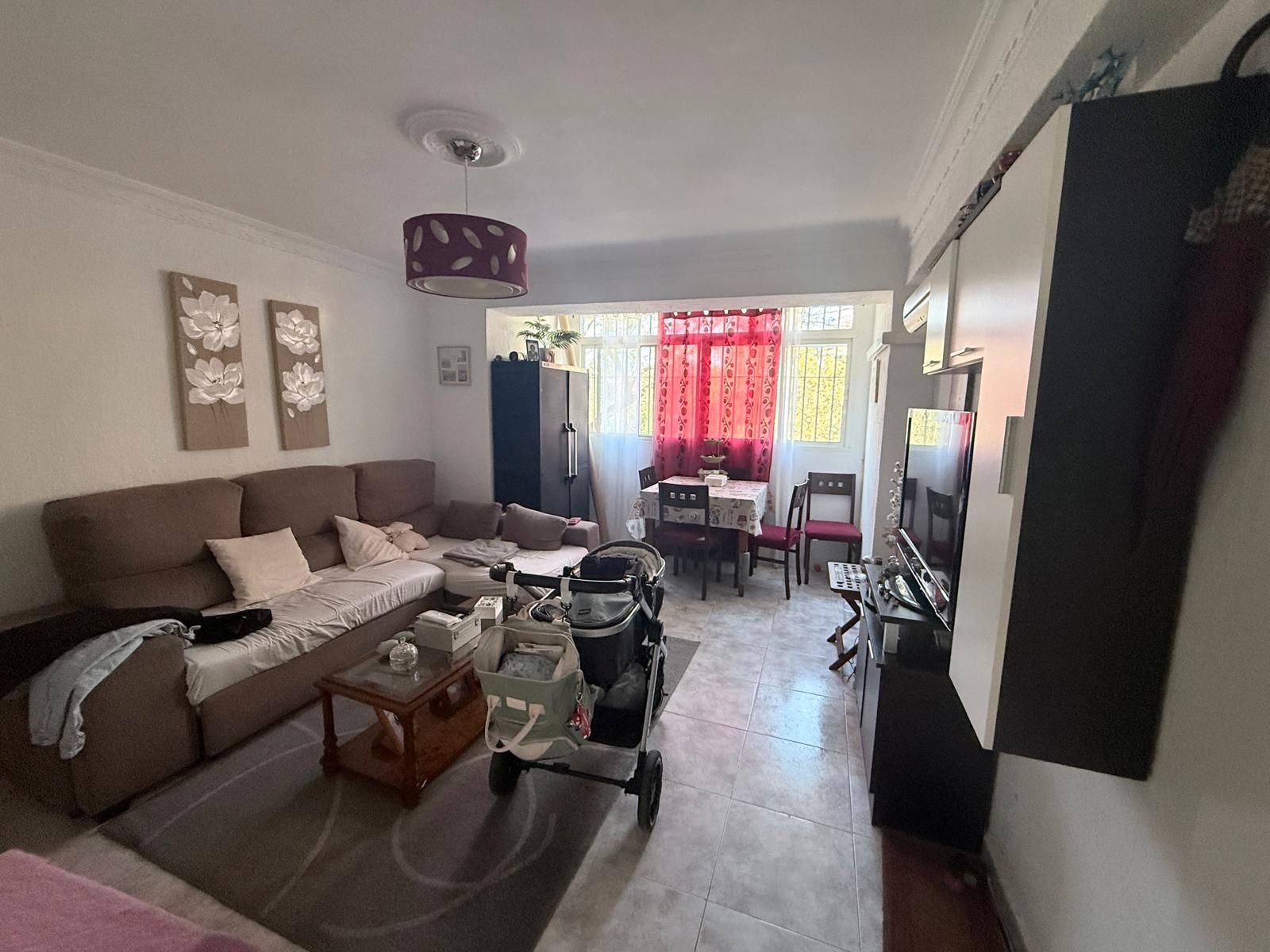 Living room of Flat for sale in  Huelva Capital  with Air Conditioner, Heating and Furnished