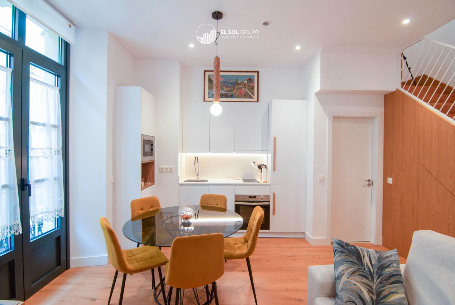 Kitchen of Apartment for sale in Gijón   with Heating, Parquet flooring and Storage room