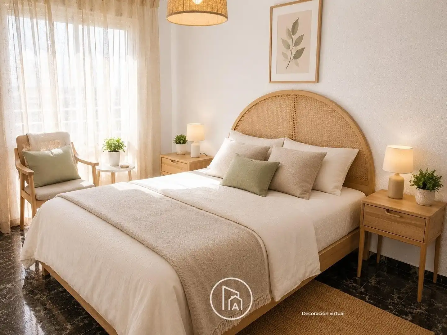 Bedroom of Flat for sale in Valencia  with Air Conditioner, Heating and Balcony