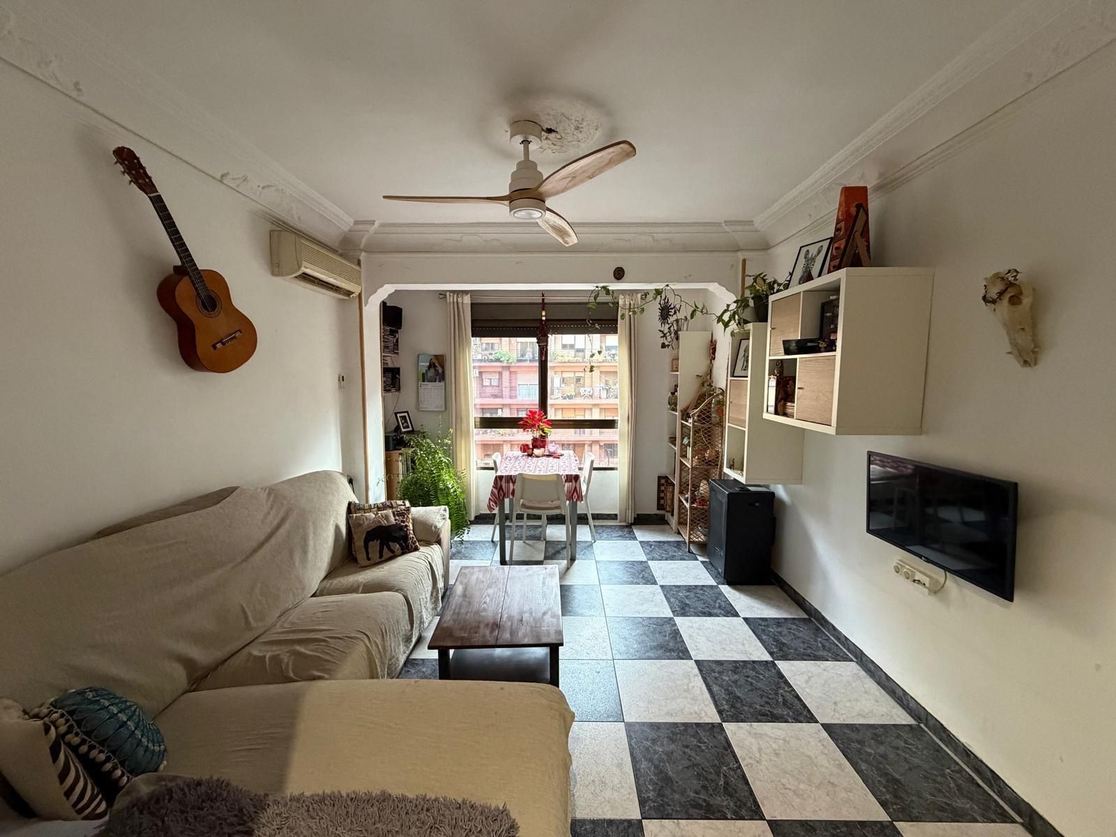 Living room of Flat for sale in  Valencia Capital  with Air Conditioner and Heating