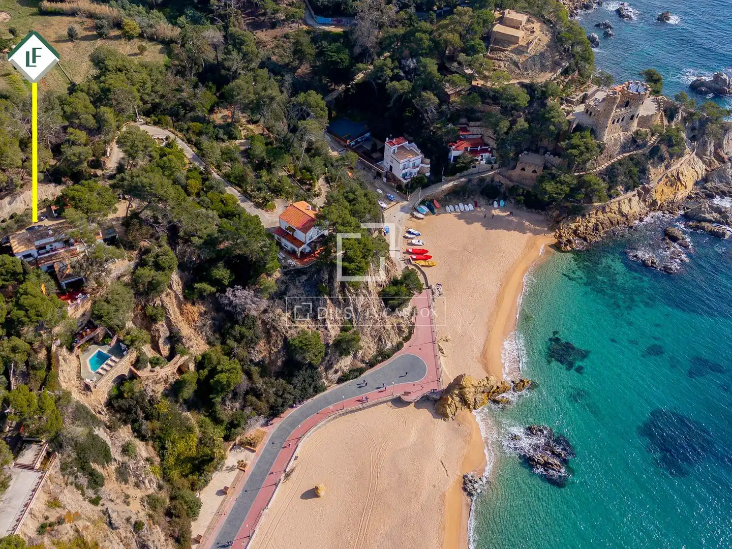 Vista exterior de Casa o xalet en venda en Lloret de Mar amb Jardí privat, Traster i Piscina