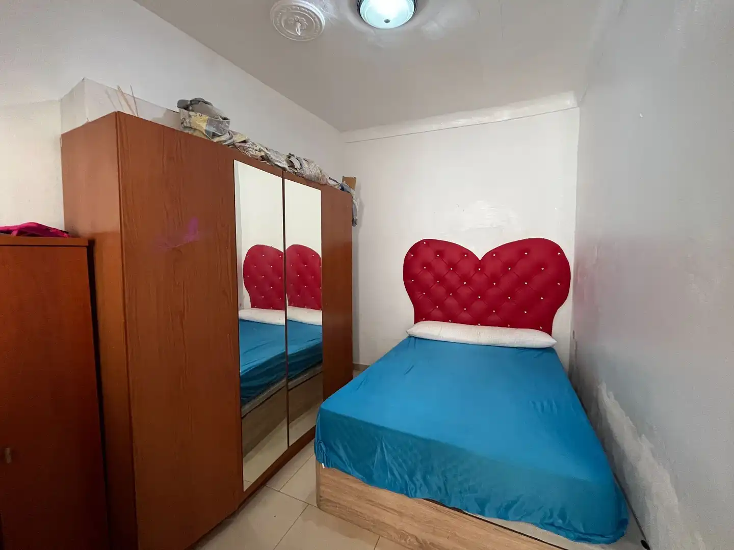 Schlafzimmer von Einfamilien-Reihenhaus zum Verkauf in Fuente Álamo de Murcia mit Klimaanlage, Terrasse und Möbliert