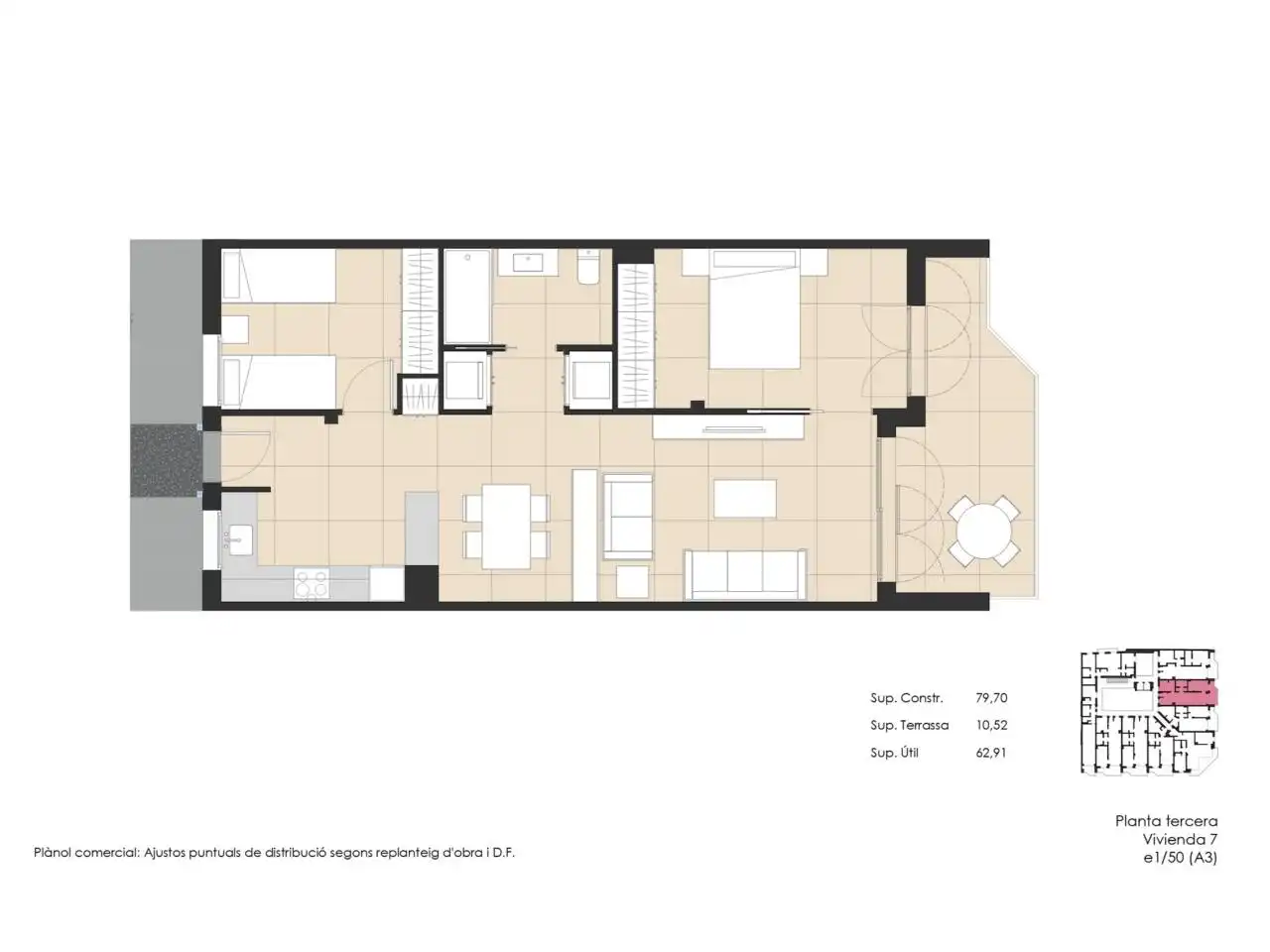 Wohnung mit Aufzug zum Verkauf in Calle President Macià 116, imagen 48