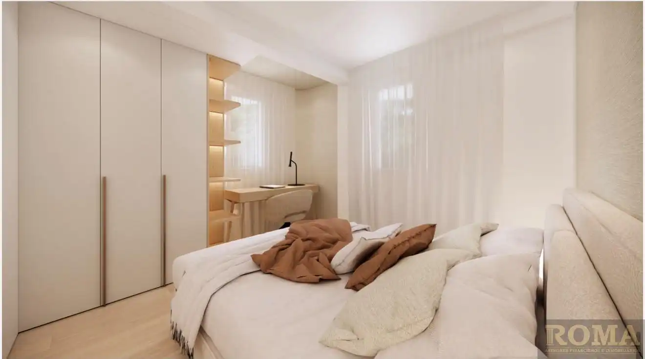 Schlafzimmer von Wohnung zum Verkauf in Salamanca mit Heizung, Möbliert und Balkon