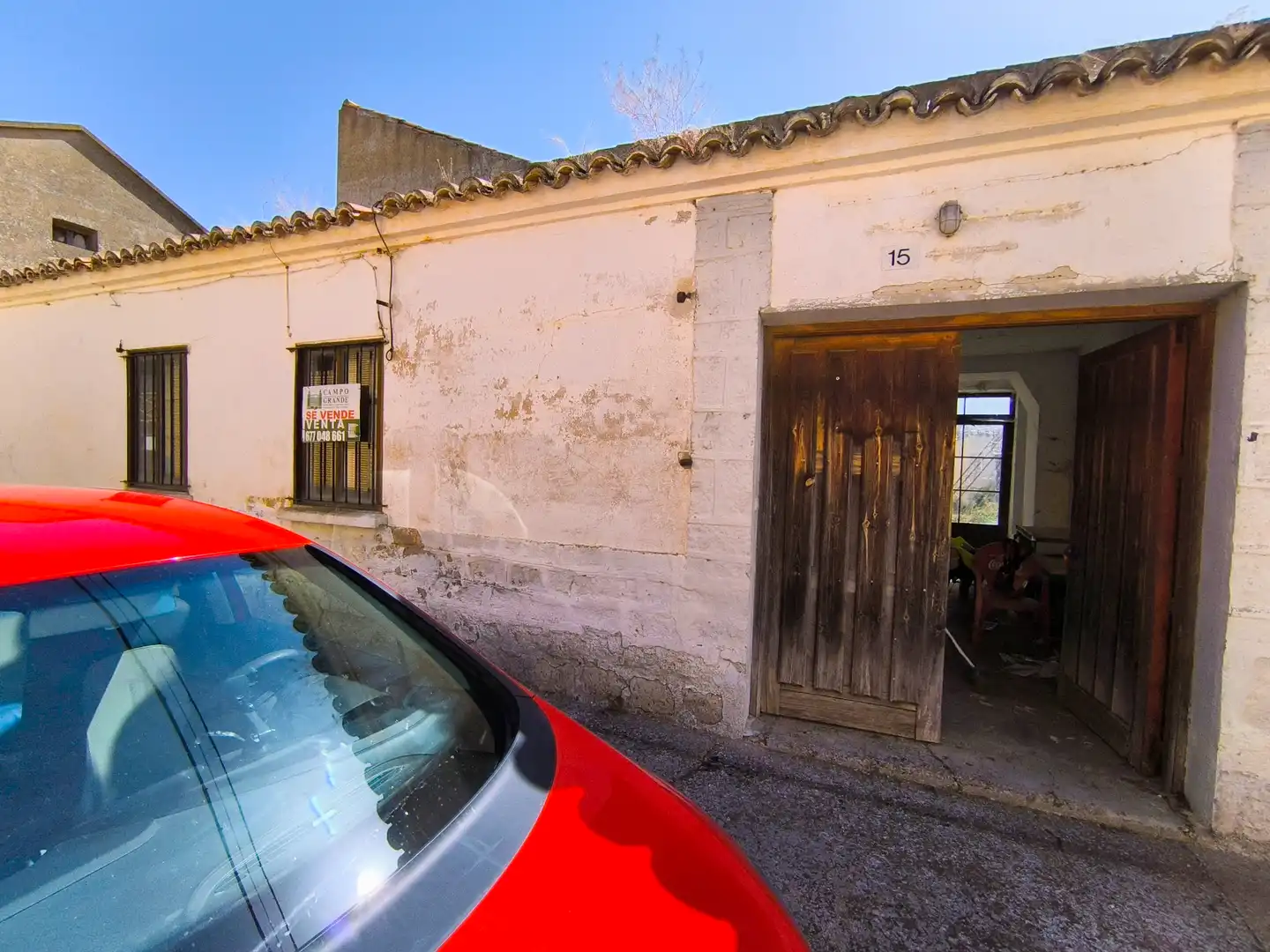 Vista exterior de Casa o xalet en venda en Meneses de Campos amb Jardí privat i Traster