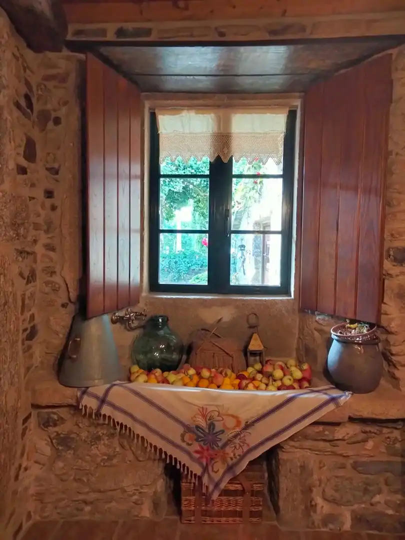 Cocina de Casa o chalet en venta en Melide con Calefacción, Jardín privado y Terraza