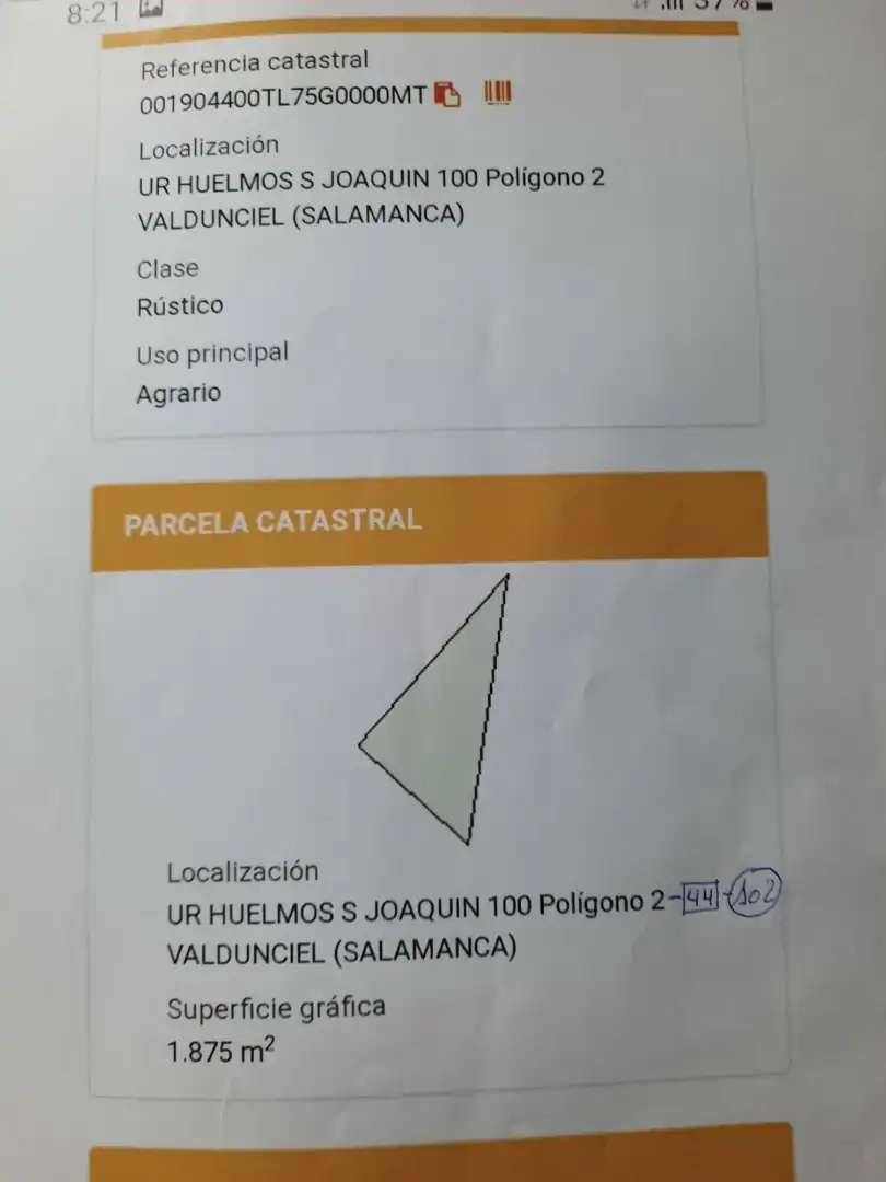 Land for sale in Valdunciel