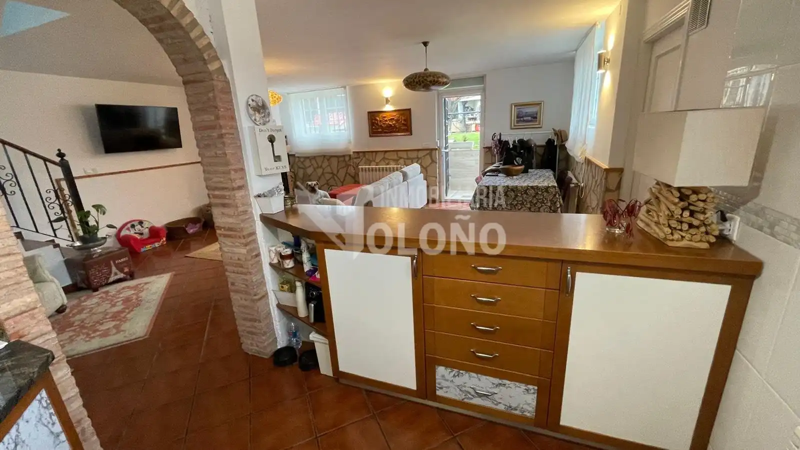 Living room of Houses for sale in Anguciana  with Heating, Private garden and Parquet flooring