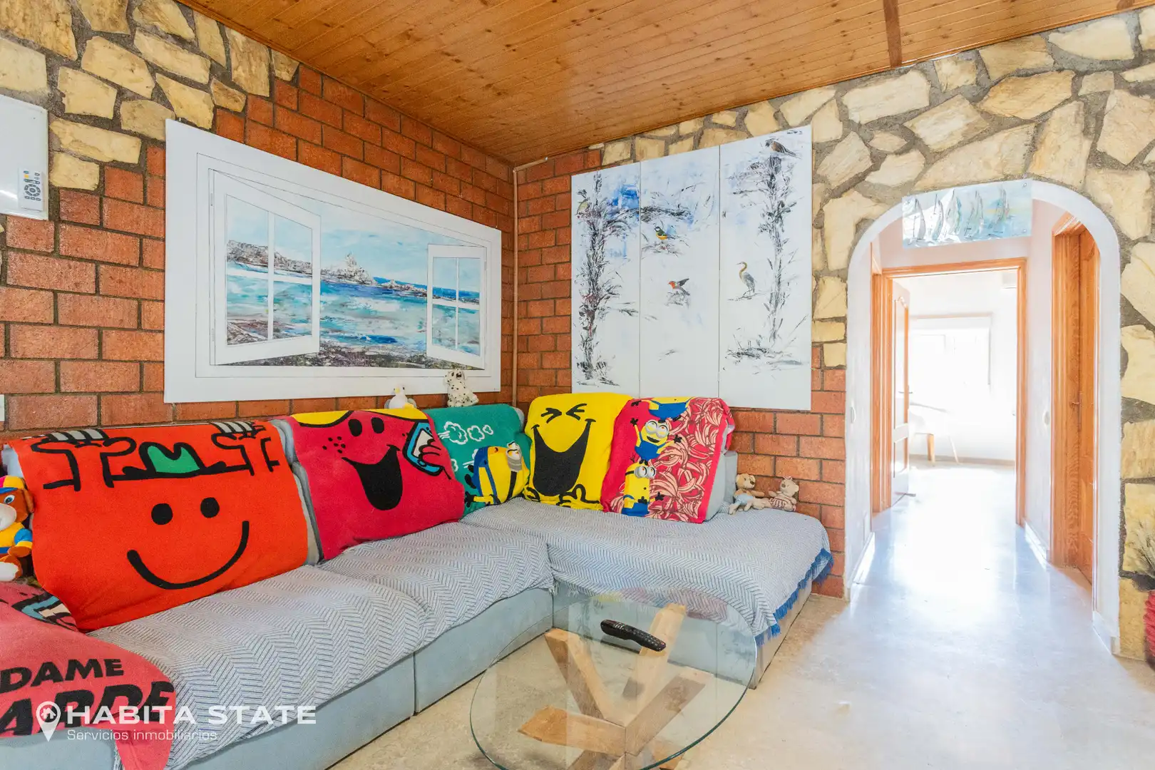 Sala d'estar de Casa o xalet en venda en Gádor amb Aire condicionat, Jardí privat i Piscina