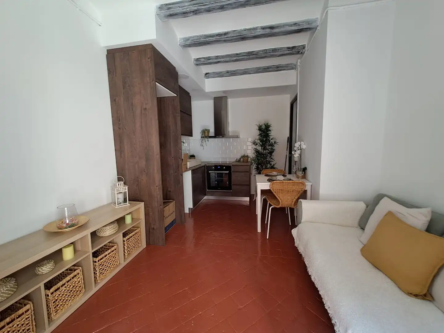 Sala de estar de Piso en venta en Barcelona con Horno y Balcón