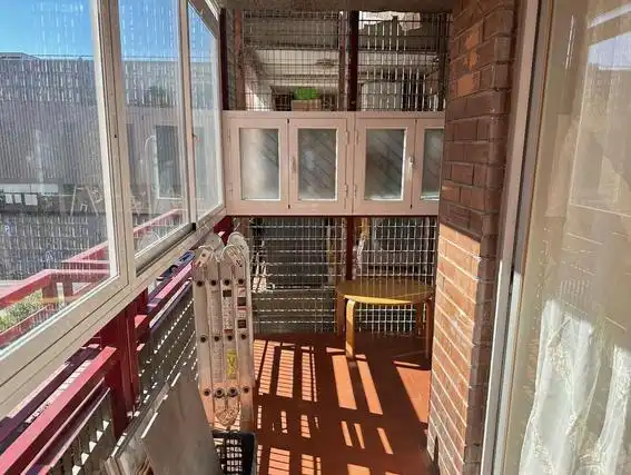 Balcony of Flat for share in Madrid  with Furnished
