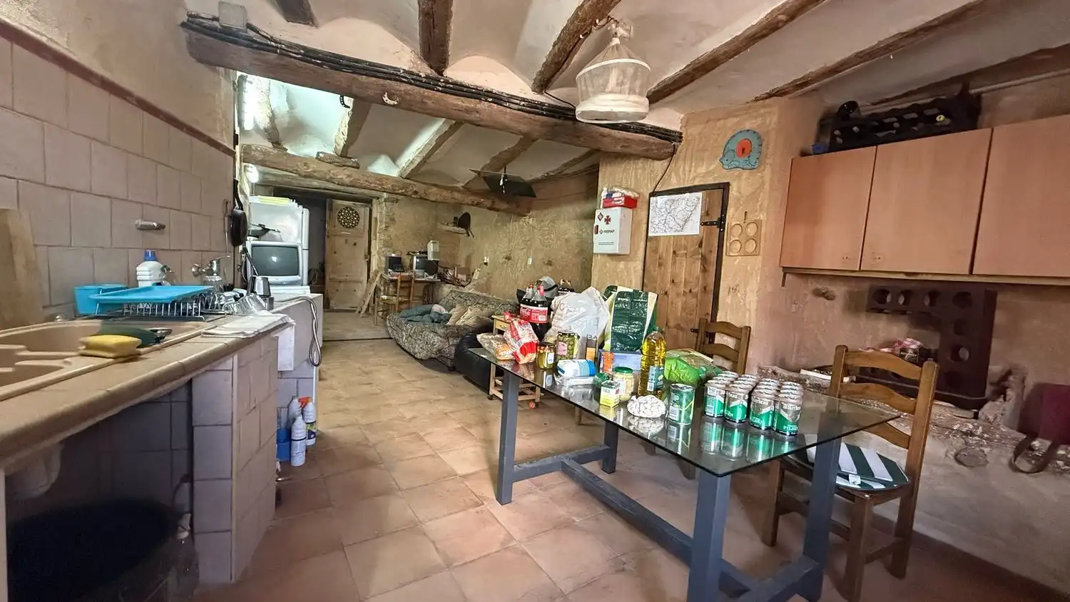 Cuina de Finca rústica en venda en Camarillas amb Terrassa