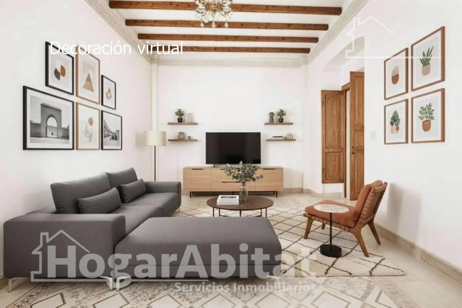 Sala d'estar de Casa o xalet en venda en Pego amb Terrassa, Traster i Moblat