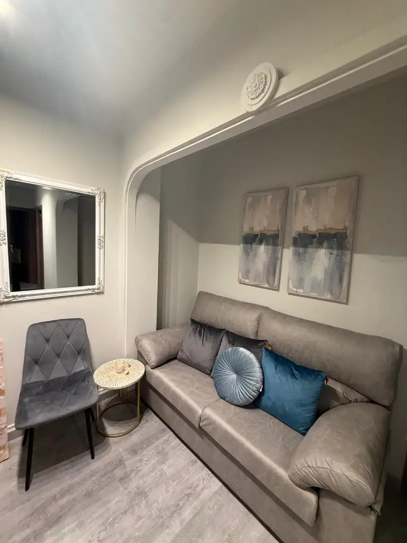 Living room of Flat for rent in A Coruña Capital   with Furnished, Oven and Washing machine