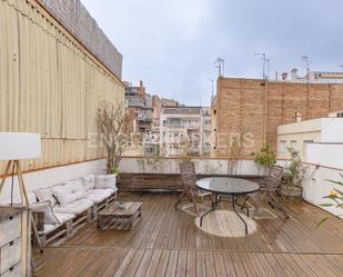 Terrace of Attic to rent in  Barcelona Capital  with Air Conditioner, Heating and Parquet flooring