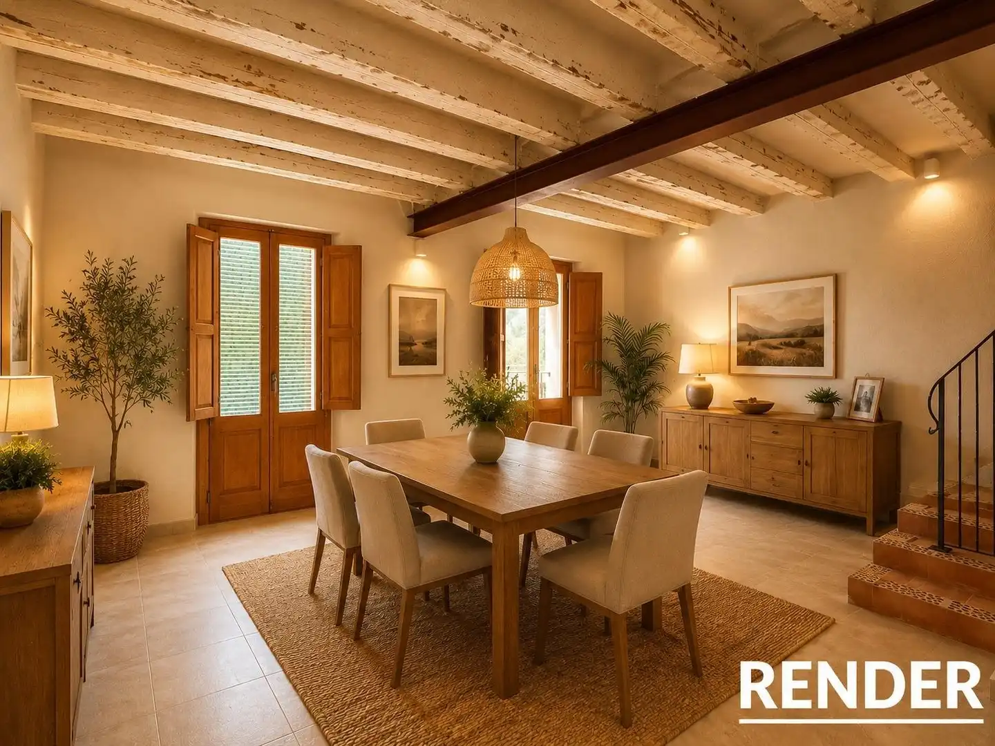 Comedor de Casa o chalet en venta en Sant Martí de Tous con Balcón