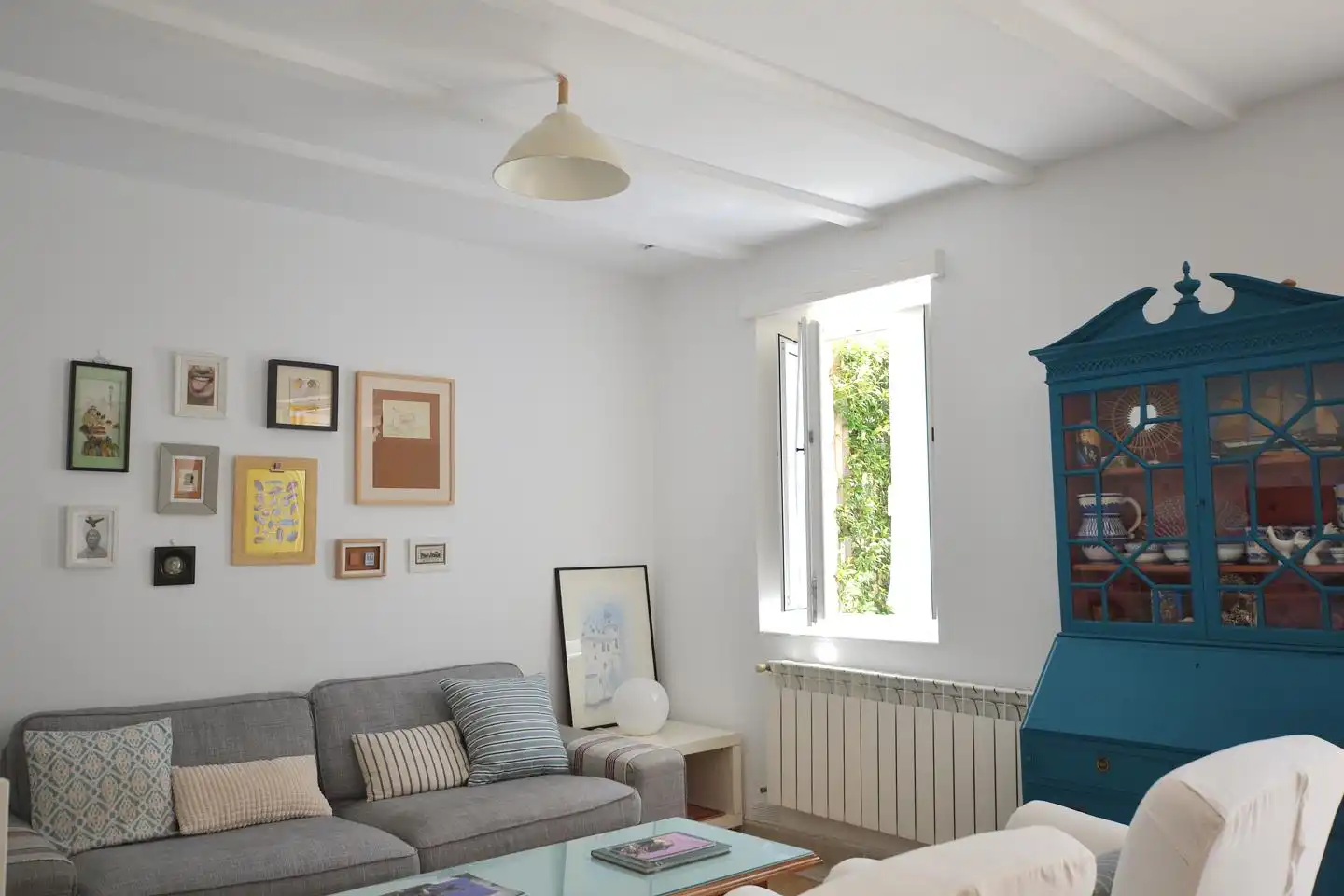 Sala d'estar de Planta baixa de lloguer en Santander amb Calefacció, Jardí privat i Terrassa