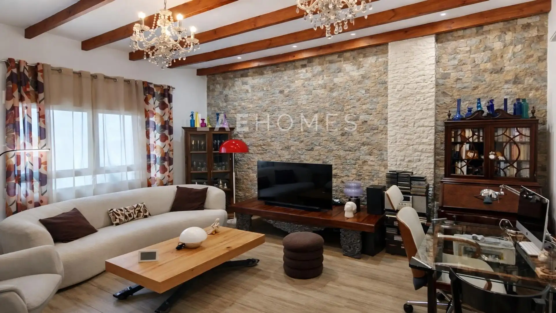Sala de estar de Casa o chalet en venta en Alicante / Alacant con Aire acondicionado