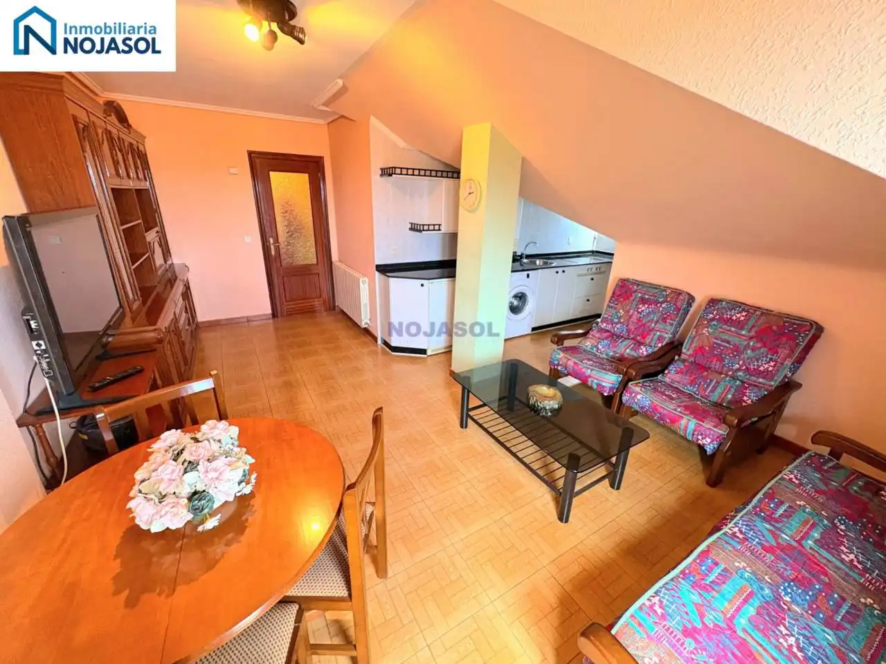 Living room of Flat for rent in Noja  with Heating, Terrace and Furnished