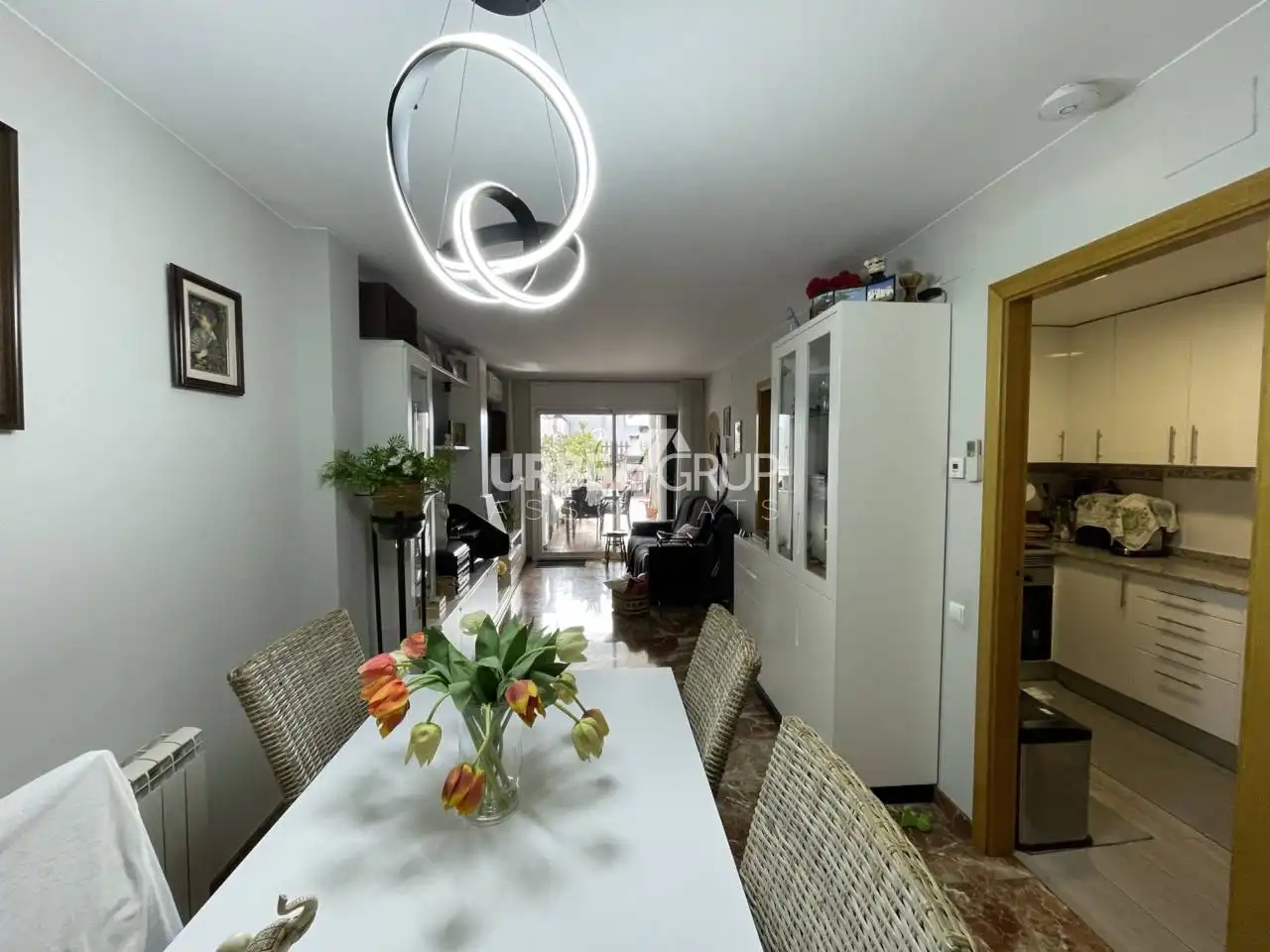Esszimmer von Wohnung zum Verkauf in Terrassa mit Klimaanlage, Heizung und Privatgarten