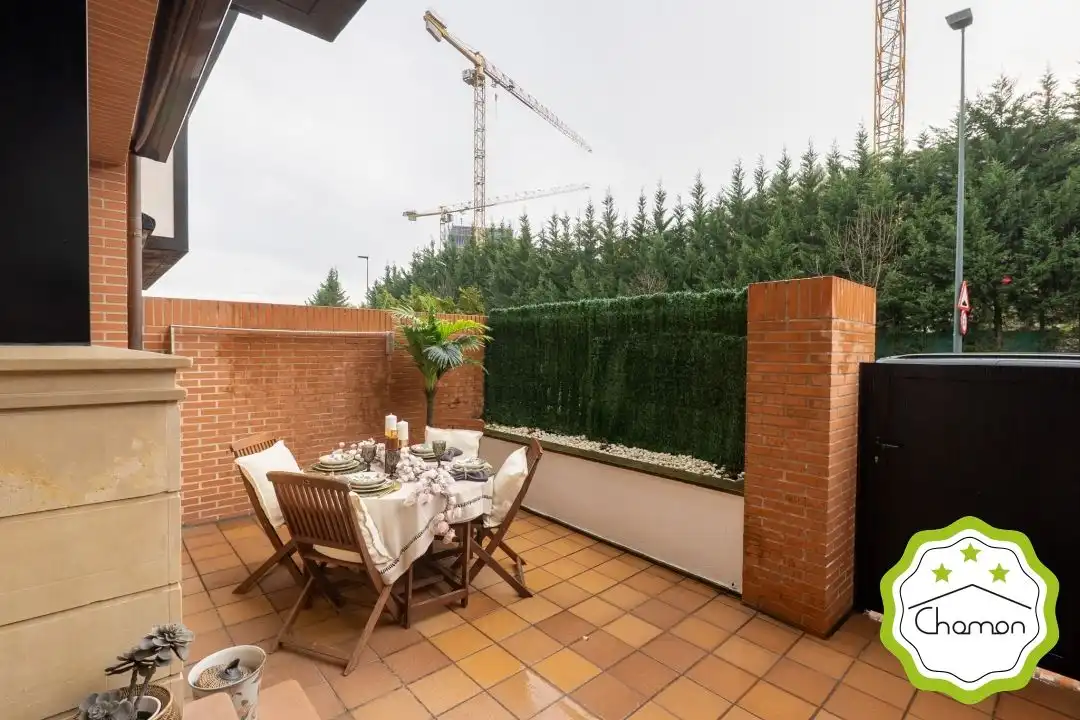 Terraza de Casa adosada en venta en Bilbao  con Calefacción, Jardín privado y Terraza