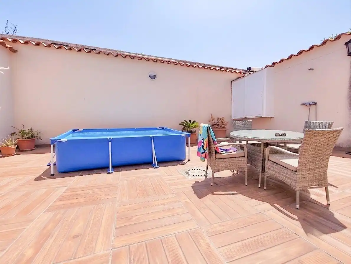 Terraza de Casa o chalet en venta en Argamasilla de Calatrava con Aire acondicionado, Calefacción y Amueblado