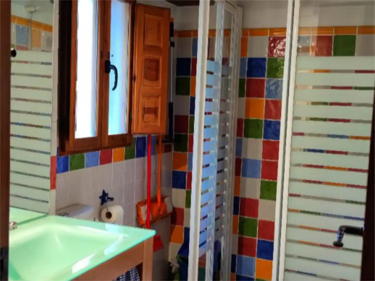 Baño de Casa adosada en venta en Ayna con Parquet, Amueblado y Balcón