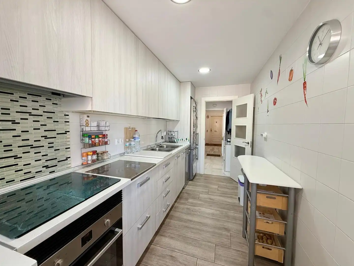 Kitchen of Flat for sale in Roquetas de Mar  with Air Conditioner, Heating and Terrace