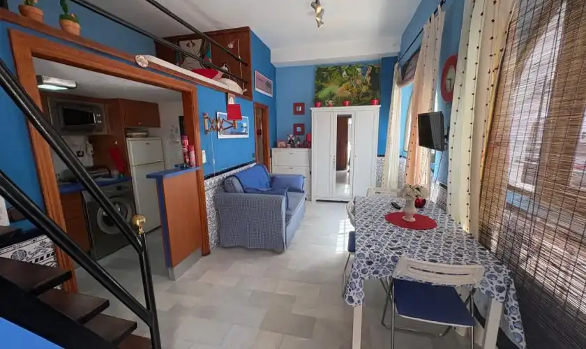 Sala d'estar de Estudi en venda en Carboneras amb Aire condicionat, Moblat i Rentadora