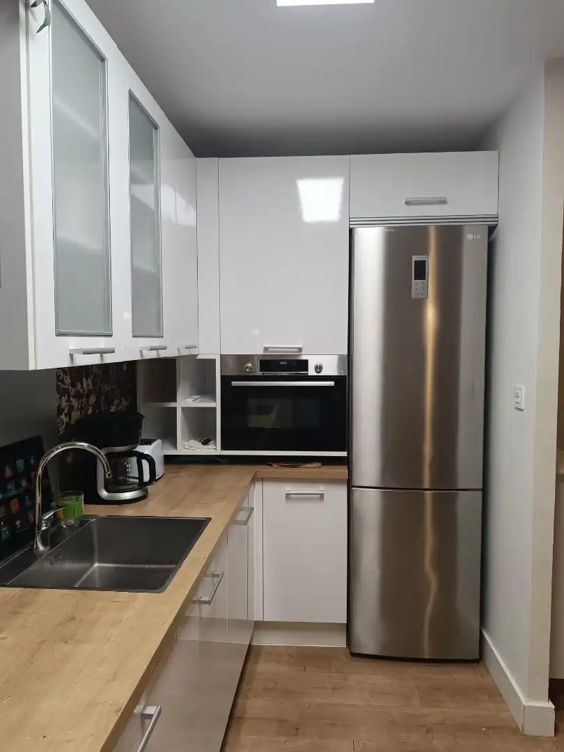 Kitchen of Flat for sale in Oviedo   with Heating, Parquet flooring and Storage room