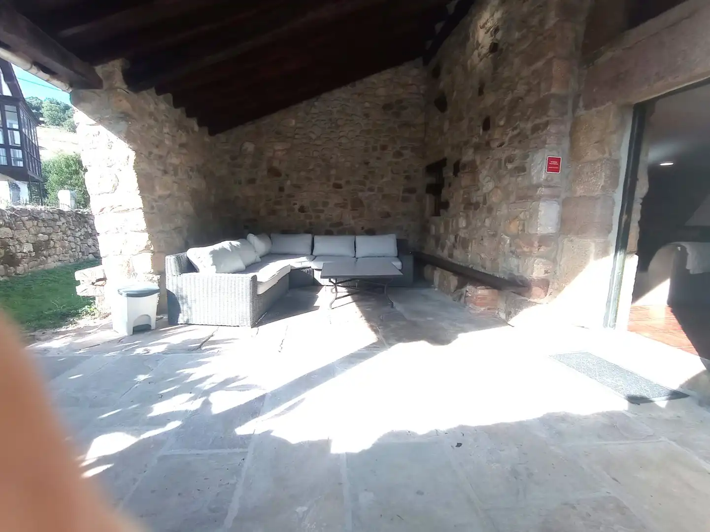 Terrassa de Casa adosada de lloguer en Anievas amb Calefacció, Jardí privat i Parquet