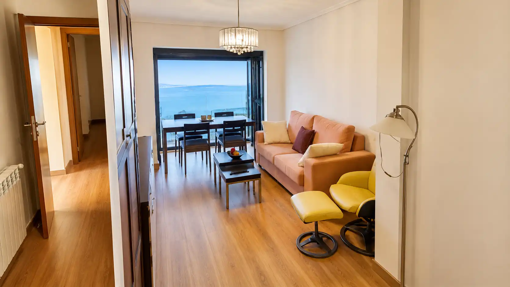 Living room of Flat for rent in Santander  with Furnished and Oven