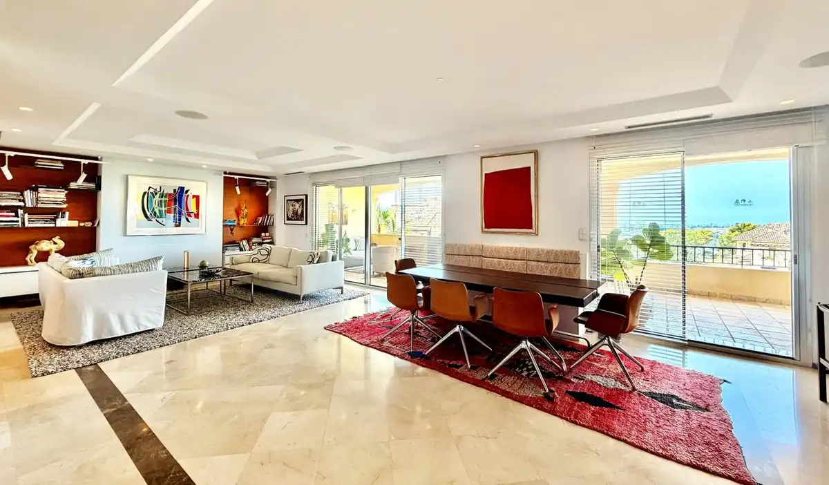 Living room of Attic for sale in Marbella  with Air Conditioner, Terrace and Storage room