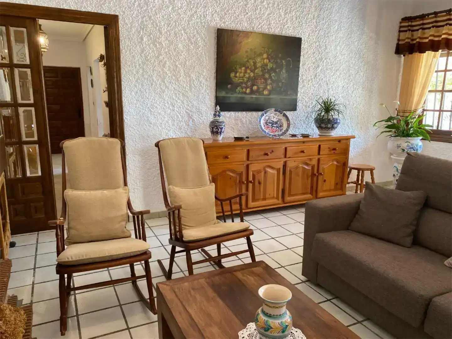 Sala d'estar de Casa o xalet en venda en Santa Pola amb Aire condicionat i Piscina