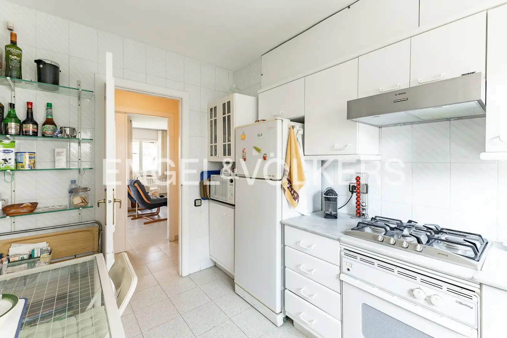Kitchen of Flat for sale in Caldes d'Estrac  with Air Conditioner, Heating and Private garden