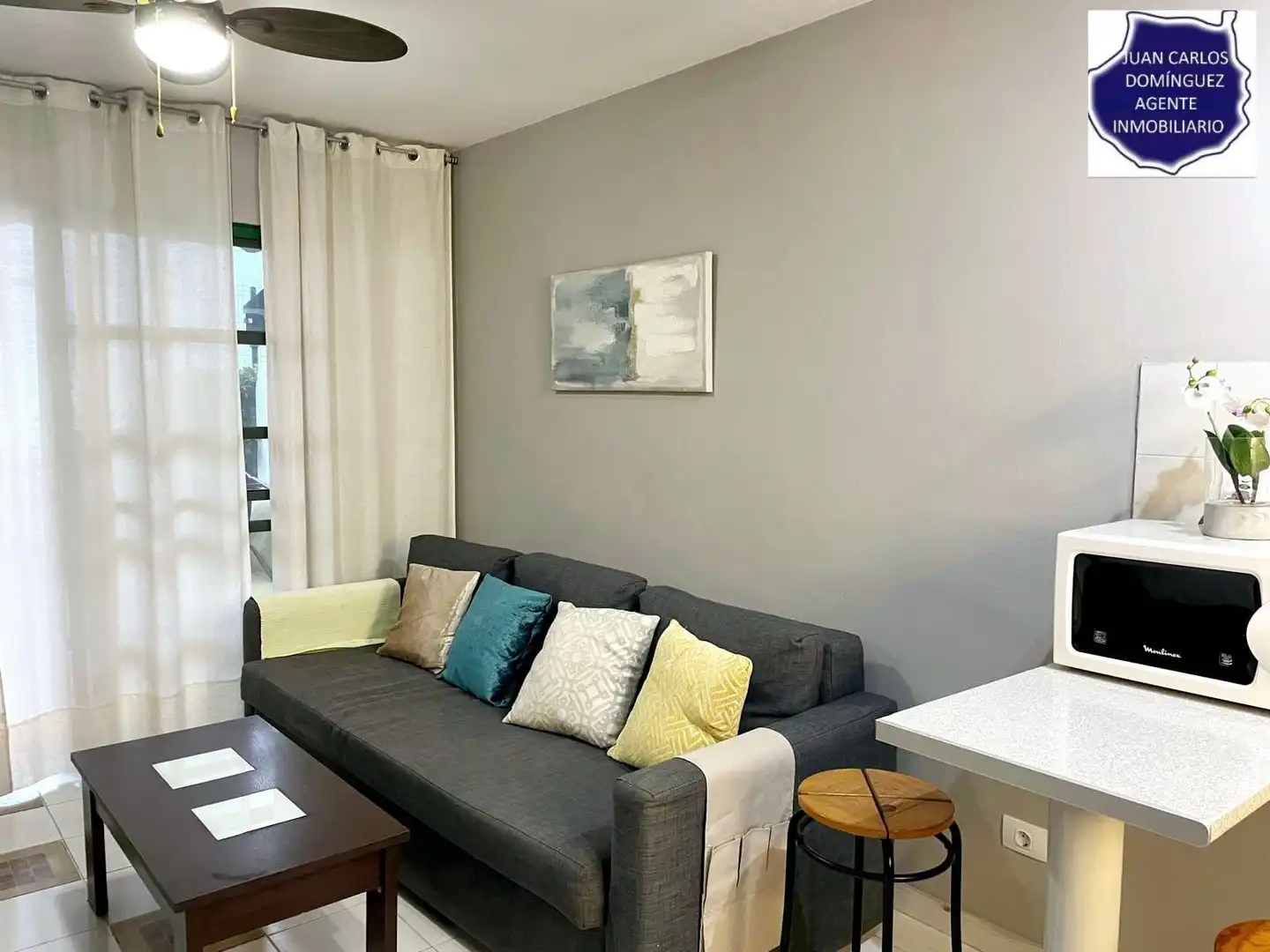Wohnzimmer von Maisonette zur Miete in San Bartolomé de Tirajana mit Terrasse, Möbliert und Gemeinschaftspool