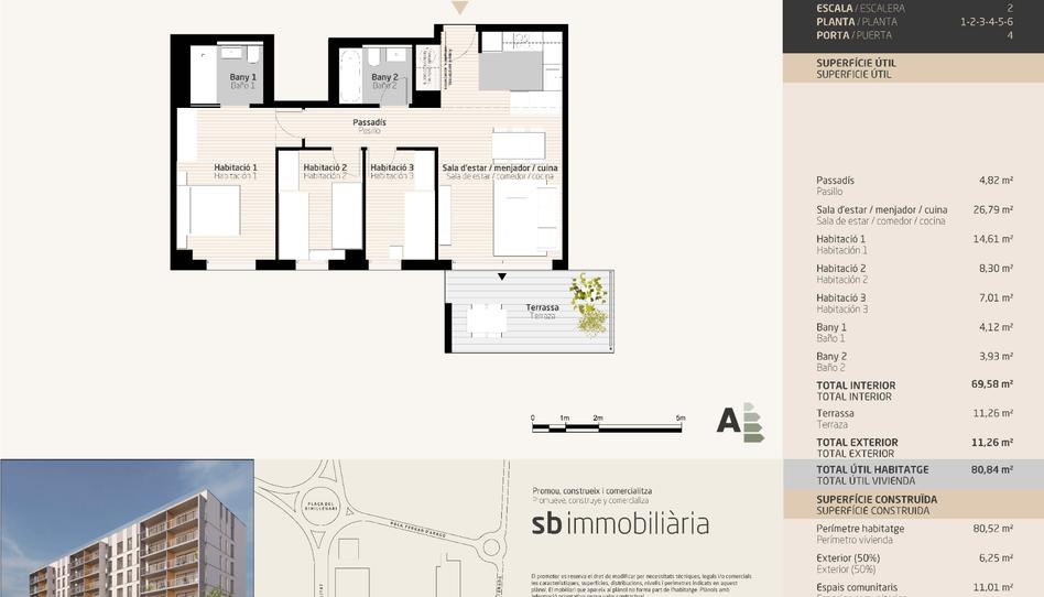 Foto 1 de Pis en venda a Avinguda de la Generalitat, 5p, Temple, Tarragona